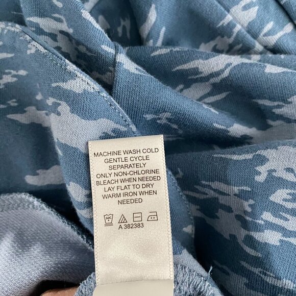 LOGO by Lori Goldstein French‎ Terry Blazer Jacket 1X Mini Camo Blue CJ-1026 - Picture 8 of 9